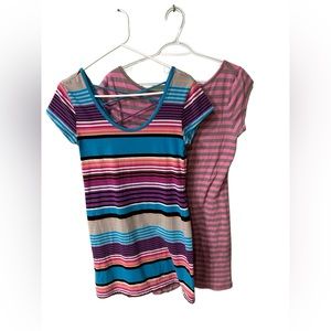 💚(2) striped dress bundle - Large